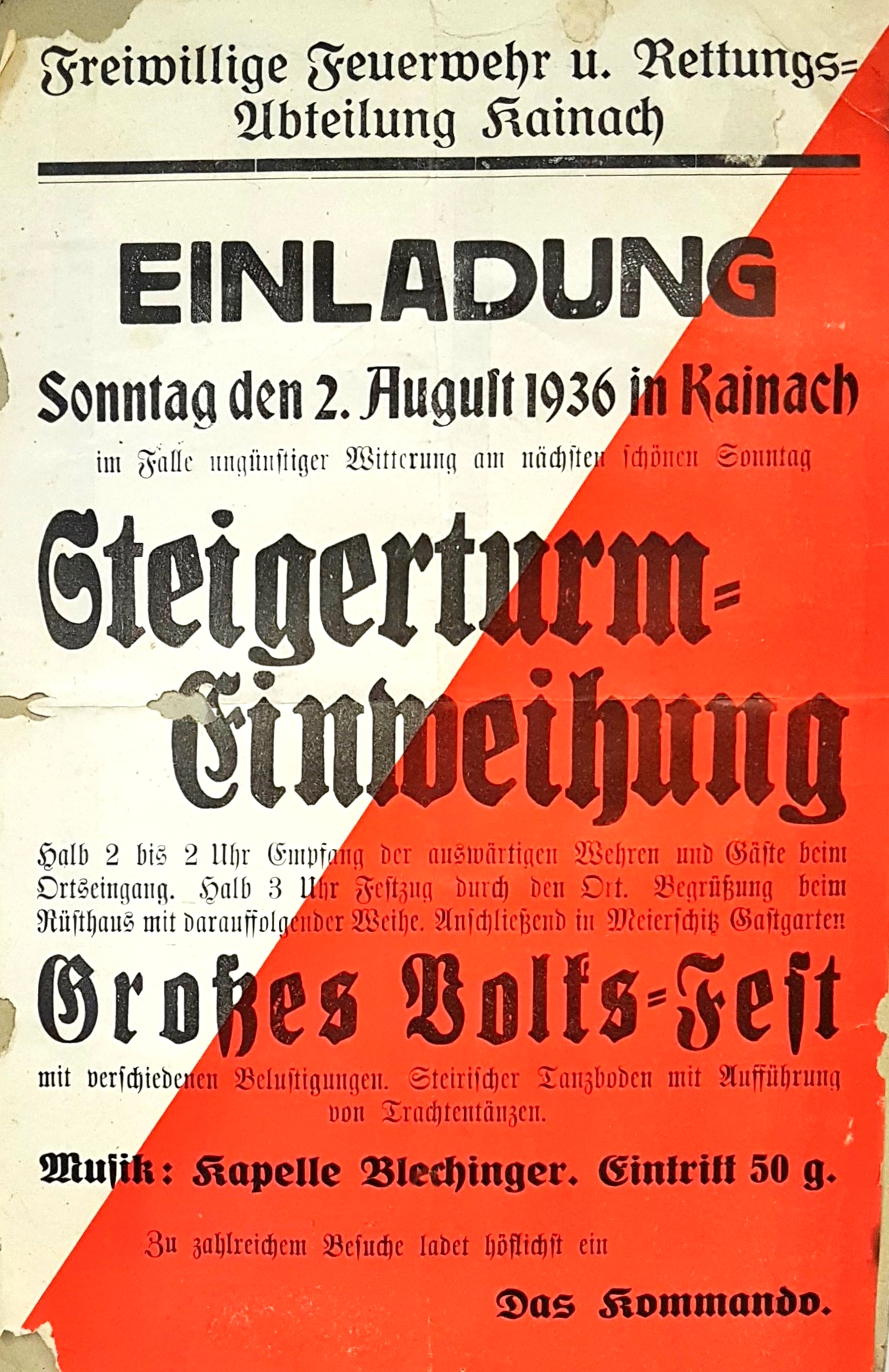1936 plakat steigerturm